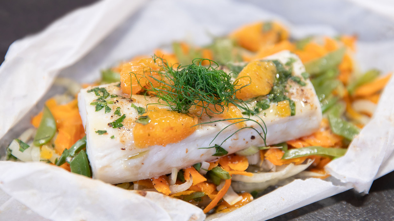 White Fish En Papillote