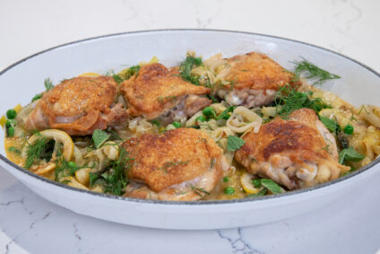 Chicken Thighs with Lemon and Leeks