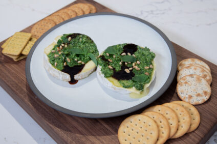 Pesto Baked Brie
