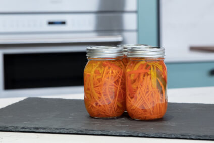 Spicy Pickled Carrots and Peppers