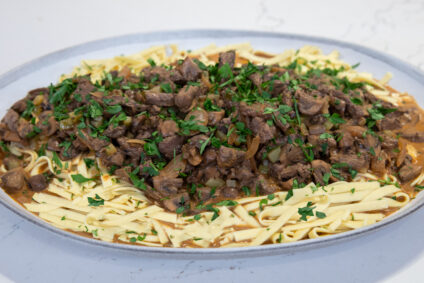 Beef Stroganoff with Wild Mushrooms