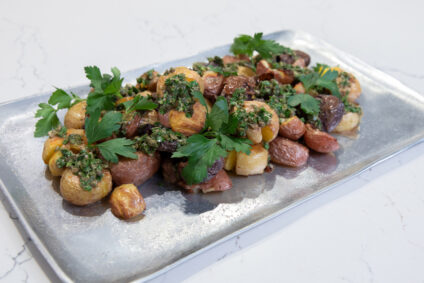 Roasted Fingerling Potatoes with Gremolata