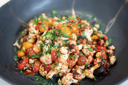 Tomato and Caper Roasted Cauliflower