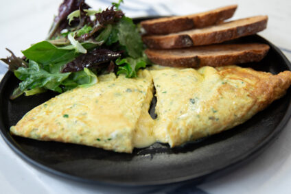 French Herb Omelet with Gruyere Cheese