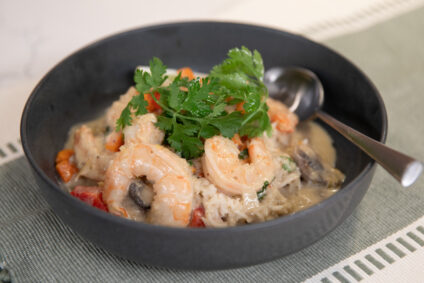 Green Coconut Shrimp Curry