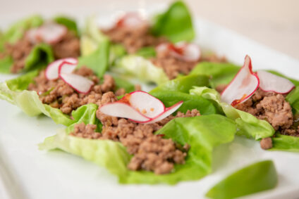Spicy Pork Lettuce Wrap