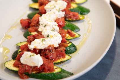 Zucchini Steaks with Tomato Jam