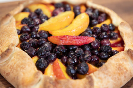 Peach and Blueberry Tart