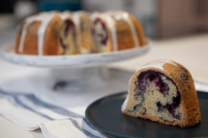 Blueberry Bundt Cake with Lemon Glaze