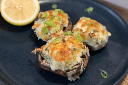 Crab Stuffed White Mushroom