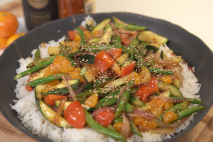 Asparagus and Citrus Stir-Fry