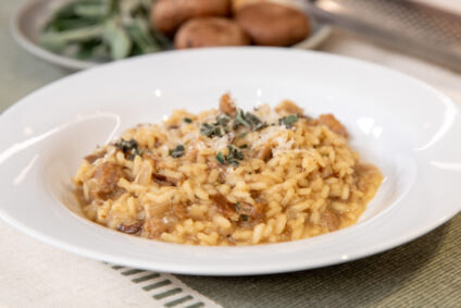 Italian Sausage Mushroom Risotto