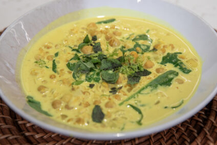 Chickpea Turmeric Coconut Soup