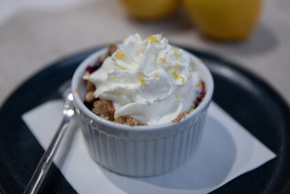 Individual Blueberry Crisps