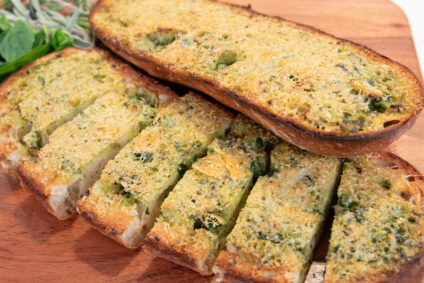 Herb Pesto Garlic Bread